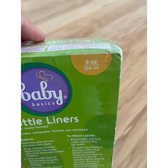 NEW Baby Basics Bottle Liners Feeding 100 Liners 8oz compare to Playtex Drop-ins - Picture 6 of 6